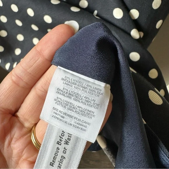 J. Crew Black and White Polka Dot Mini Dress - Picture 6 of 6